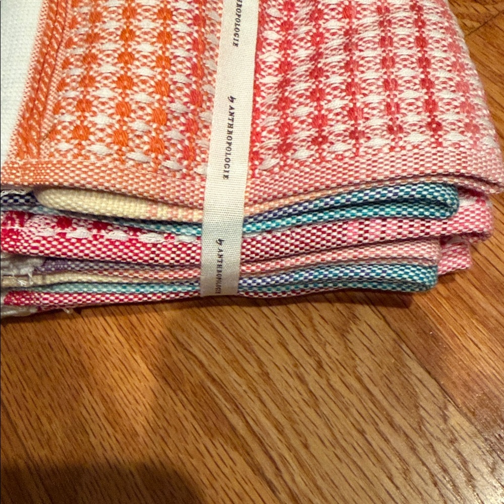 NWT Anthropologie Lillian Cotton Dish Cloth Set of 6 - Picture 5 of 5